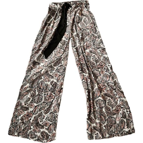 NWOT Japna Nordstroms Pajama Pants Paisley Elastic Waist Pockets Multicolor S - Picture 1 of 6